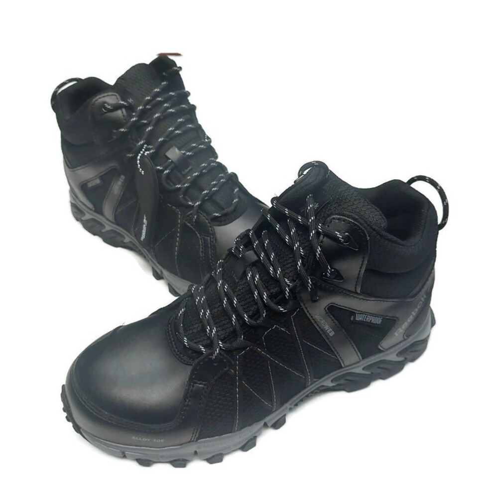 Reebok Work Mens Size 9 Trailgrip Work Waterproof Athletic Mid Cut Shoes Boots - Picture 5 of 12